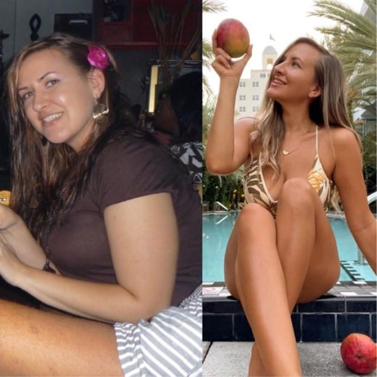 Before and after photos of Jeannette Donofrio